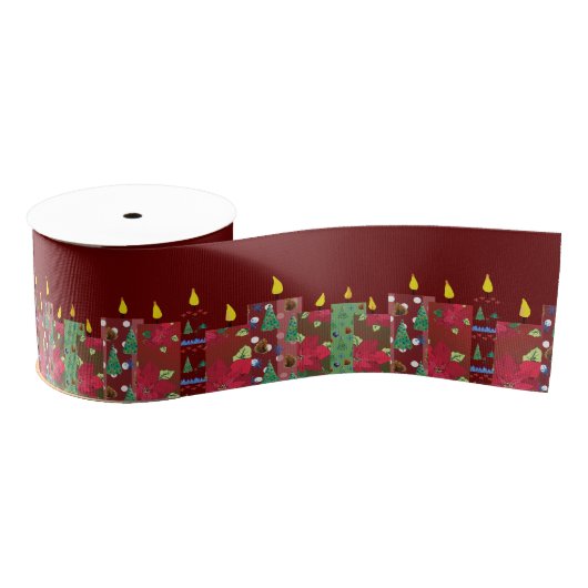 Kerstlicht Grosgrain Lint (Spoel)
