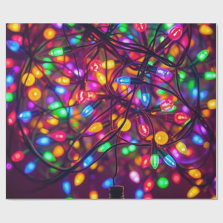 Kerstlicht inpakpapier. cadeaupapier