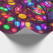 Kerstlicht inpakpapier. cadeaupapier (Hoek)