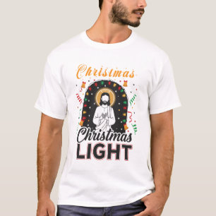 Kerstlicht Jezus T-shirt