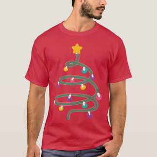 Kerstlicht Kerstboom familie T-shirt