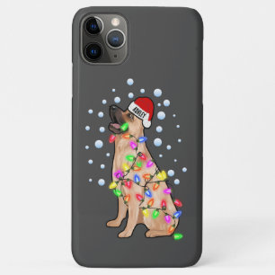 Kerstlicht met Duitse herdershond sfeer Case-Mate iPhone Case