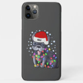 Kerstlicht met Franse bulldog hond vibe Case-Mate iPhone Case (Achterkant)