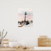 Kerstlicht Poster (Keuken)