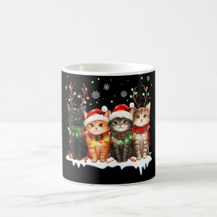 Kerstlicht rendier kerstman kerst kat magische mok