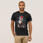 Kerstlicht Schiftzu Dog Puppy T-shirt (Voorkant volledig)