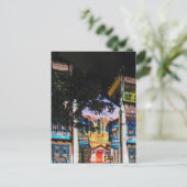 Kerstlicht Show in Medellin Colombia Feestdagenkaart (Staand voorkant)