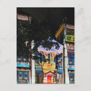 Kerstlicht Show in Medellin Colombia Feestdagenkaart