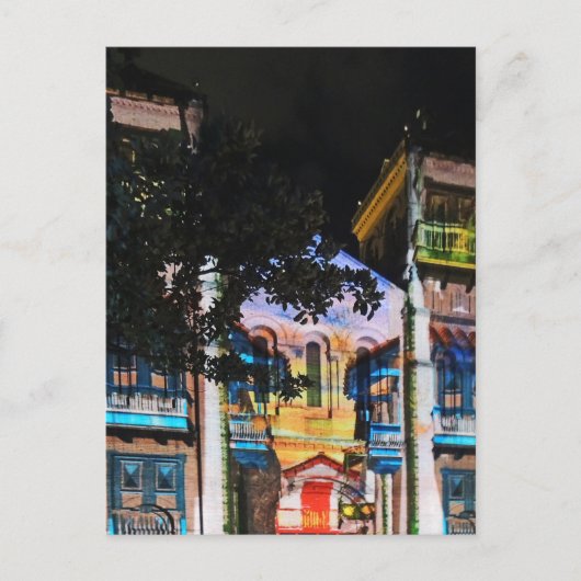 Kerstlicht Show in Medellin Colombia Feestdagenkaart (Voorkant)