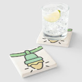 kerstlicht stenen onderzetter (Zijkant)