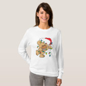 Kerstlicht Teddy Bear T-shirt (Voorkant volledig)