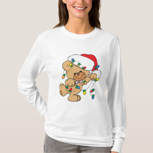 Kerstlicht Teddy Bear T-shirt