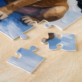 Kerstlicht van Bulldog-vakantie Legpuzzel (Zijkant)