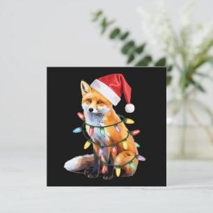 Kerstlicht Vos Kerstcadeau voor Vosliefhebbers Feestdagenkaart