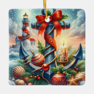Kerstlichtbakenornament Keramisch Ornament