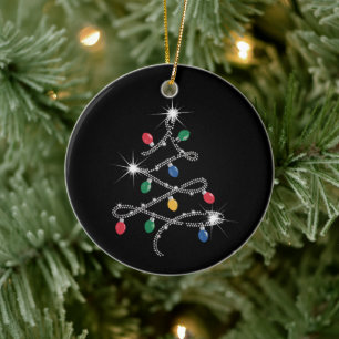 Kerstlichtboom Rhinestone Mega Bling Keramisch Ornament