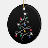 Kerstlichtboom Rhinestone Mega Bling Keramisch Ornament (Links)
