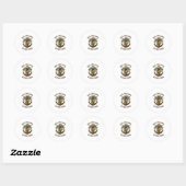 Kerstlichten Boot Zeilen Cruise Boot Cadeaus Ronde Sticker (Vel)