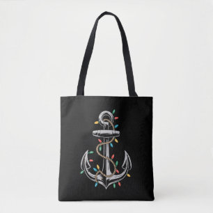 Kerstlichten Bootzeilen Cruise Boot Cadeaus Tote Bag
