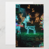 kerstlichten briefpapier (Voorkant / Achterkant)