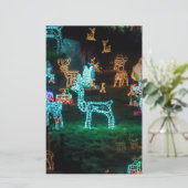 kerstlichten briefpapier (Staand voorkant)