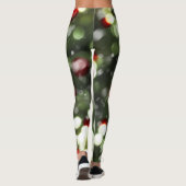 Kerstlichten Broek met Sneeuw Leggings (Achterkant)