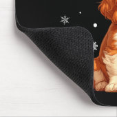 Kerstlichten Cavalier King Charles Spaniel Kerstmi Muismat (Hoek)