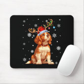 Kerstlichten Cavalier King Charles Spaniel Kerstmi Muismat (Met muis)