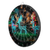 kerstlichten dartbord (Voorkant Rechts)