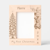 Kerstlichten Eland Gegraveerde Lijstjes (Voorkant)