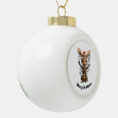 Kerstlichten Eland Keramische Bal Ornament (Links)
