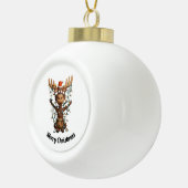 Kerstlichten Eland Keramische Bal Ornament (Rechts)