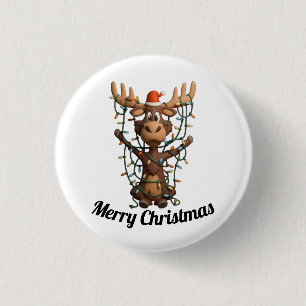 Kerstlichten Eland Ronde Button 3,2 Cm