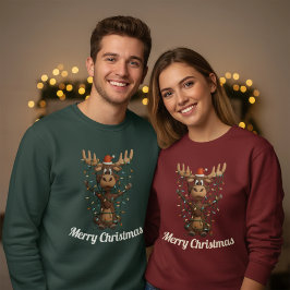 Kerstlichten Eland Trui