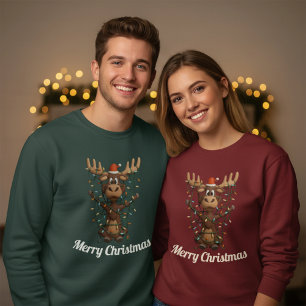Kerstlichten Eland Trui