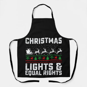Kerstlichten En Feministe Voor Gelijke Rechten Schort