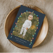 Kerstlichten Foto Boog in Vintage Stijl