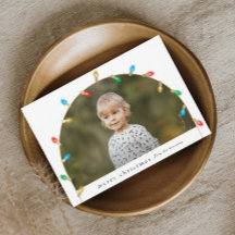 Kerstlichten Foto Boog Vintage