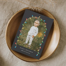 Kerstlichten Foto Boog Vintage