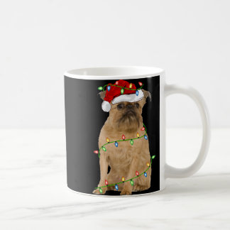Kerstlichten Kerstman Hoed Brussels Griffon Hond K Koffiemok