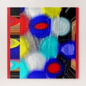 Kerstlichten leuk kunst legpuzzel (Horizontaal)