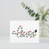 Kerstlichten Liefde Briefkaart (Staand voorkant)