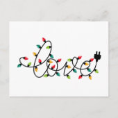 Kerstlichten Liefde Briefkaart (Voorkant)