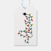 Kerstlichten Liefde Cadeaulabel (Voorkant)