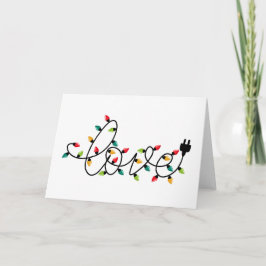 Kerstlichten Liefde Kaart