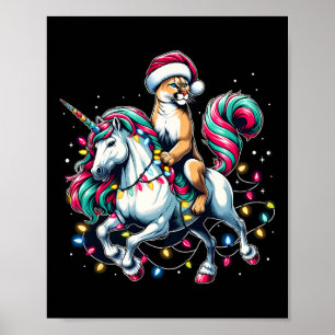 Kerstlichten Poema Ridder Eenhoorn Poster