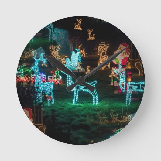 kerstlichten ronde klok (Voorkant)