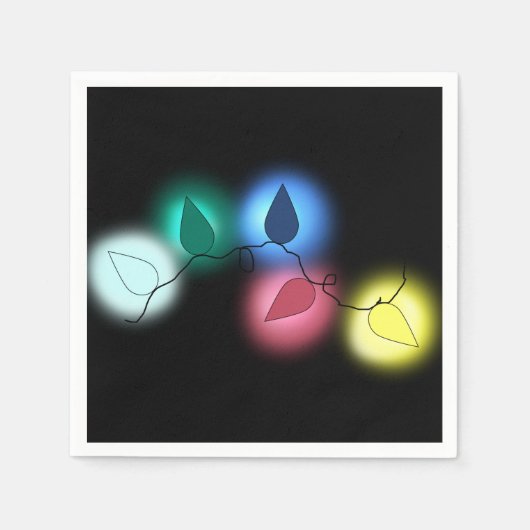 kerstlichten servet (Voorkant)