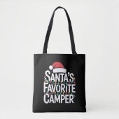 Kerstlichten Sinterklaas Favoriete Kampeerder Sint Tote Bag (Voorkant)
