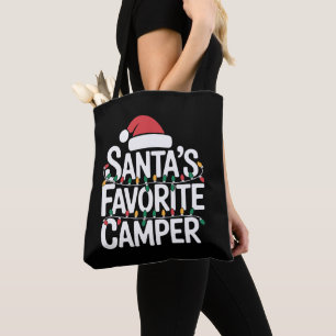 Kerstlichten Sinterklaas Favoriete Kampeerder Sint Tote Bag